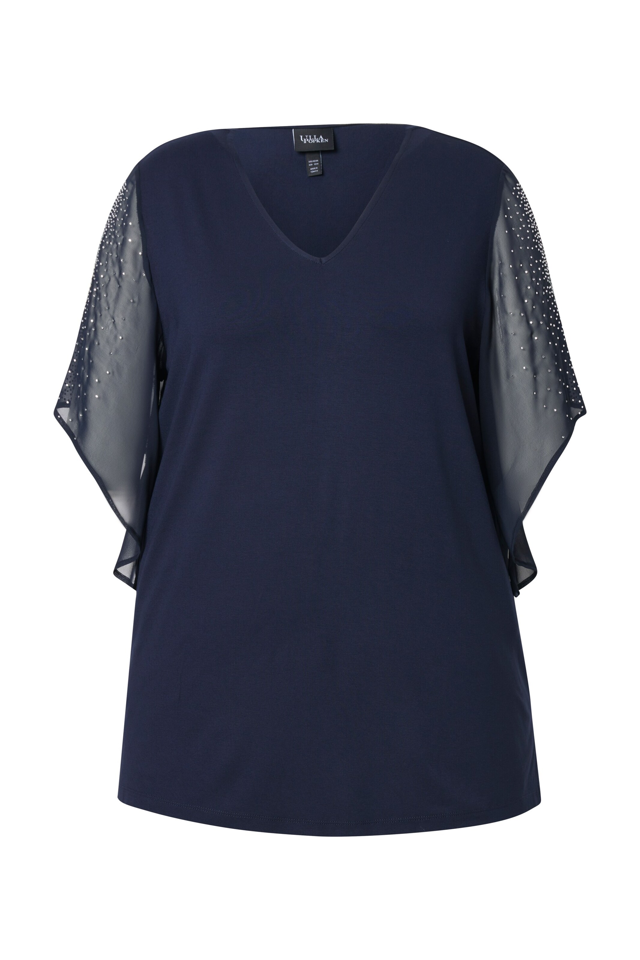 Ulla Popken Shirt in Blauw: voorkant