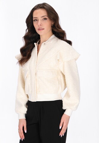 Veste mi-saison faina en blanc : devant