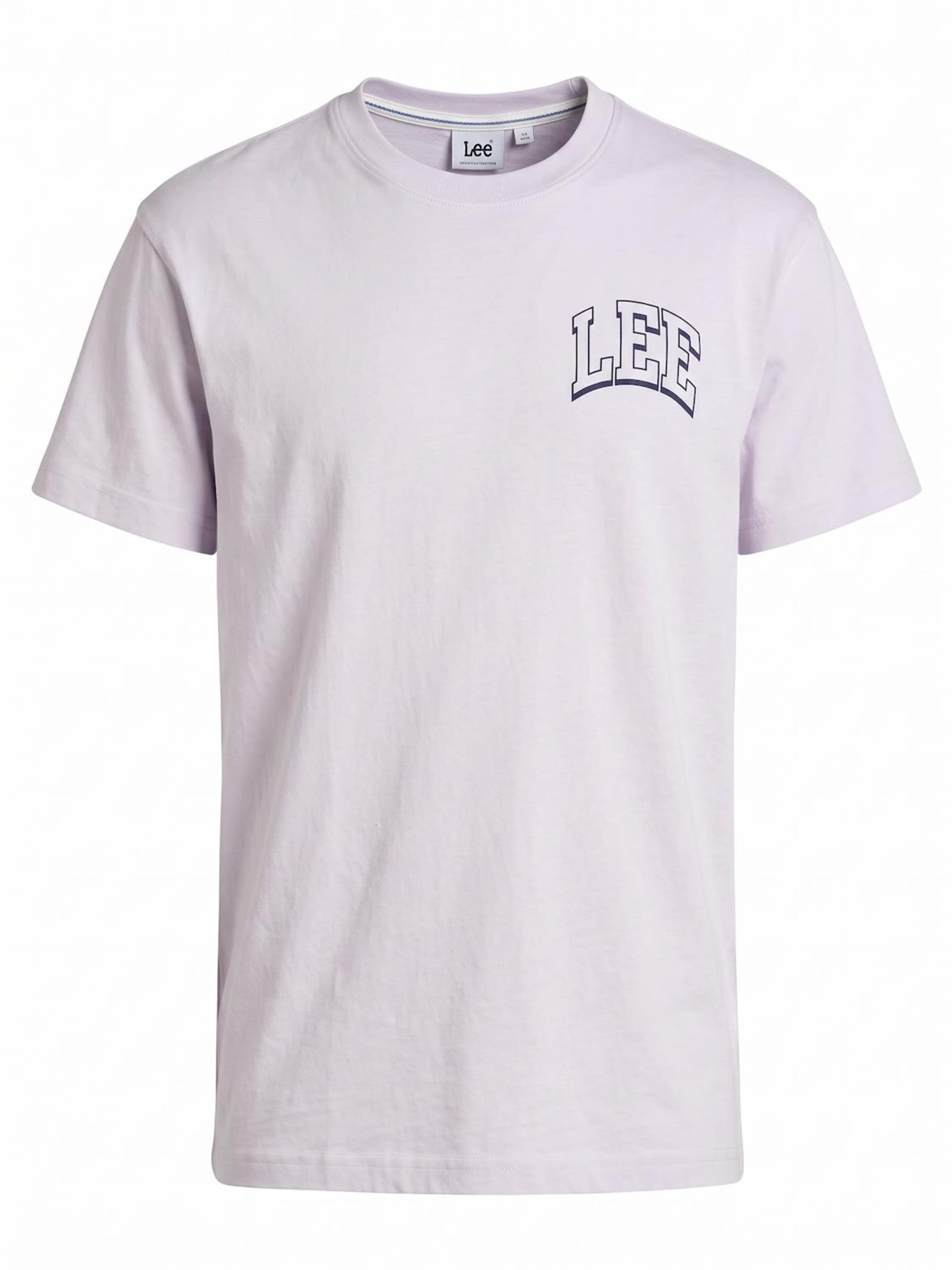 T-Shirt 'Varsity Tee' Lee en rose : devant