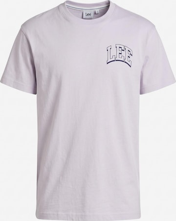 T-Shirt 'Varsity Tee' Lee en rose : devant
