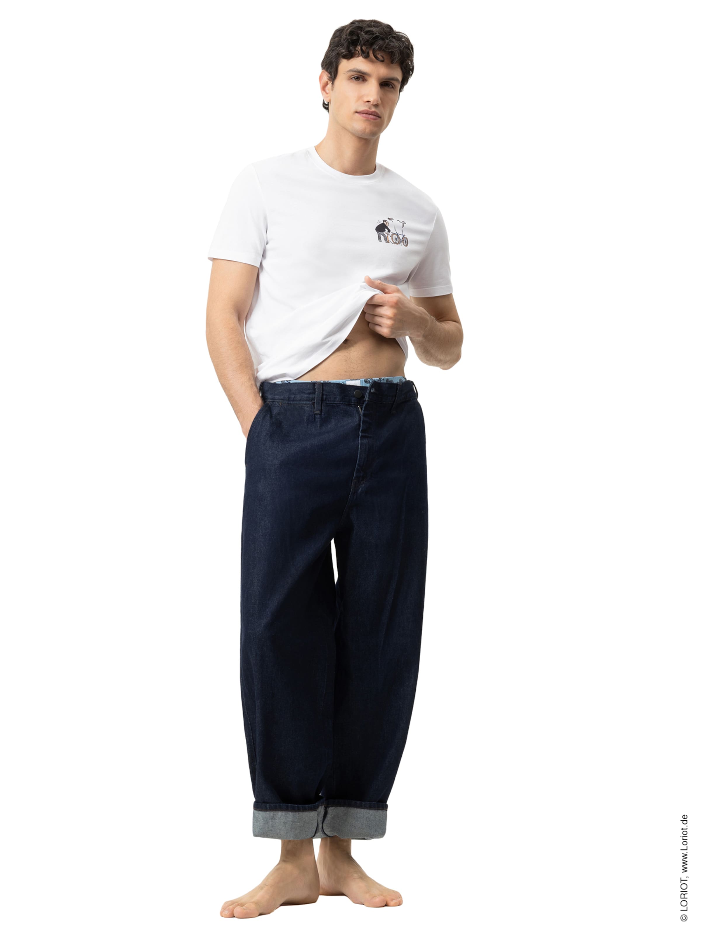T-Shirt 'LORIOT' Mey en blanc