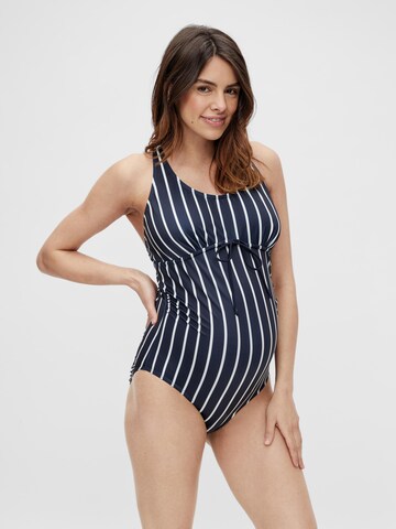 MAMALICIOUS Swimsuit in Blue: front