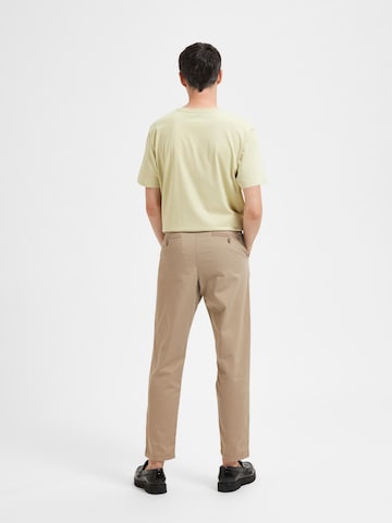 SELECTED HOMME Regularen Chino hlače | bež barva