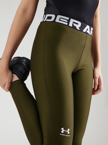 UNDER ARMOUR Скинни Спортивные штаны 'Authentics' в Зеленый