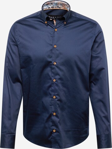 bugatti Button Up Shirt in Blue: front