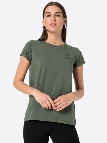 Tricou funcțional de la Hummel pe verde: față