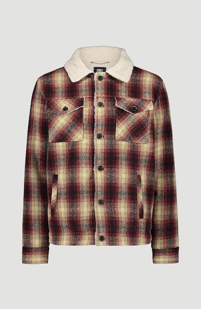 O'NEILL Winterjas in de kleur Beige / Grijs / Rood, Productweergave