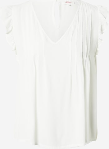 s.Oliver - Blusa em branco: frente