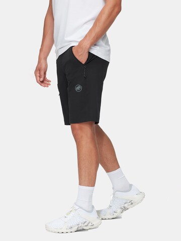 MAMMUT Regular Workout Pants 'Runbold IV' in Black