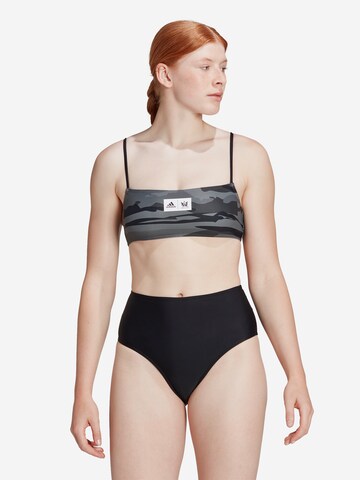 ADIDAS SPORTSWEAR Bustier Sport bikini 'Thebe Magugu' - fekete: elől