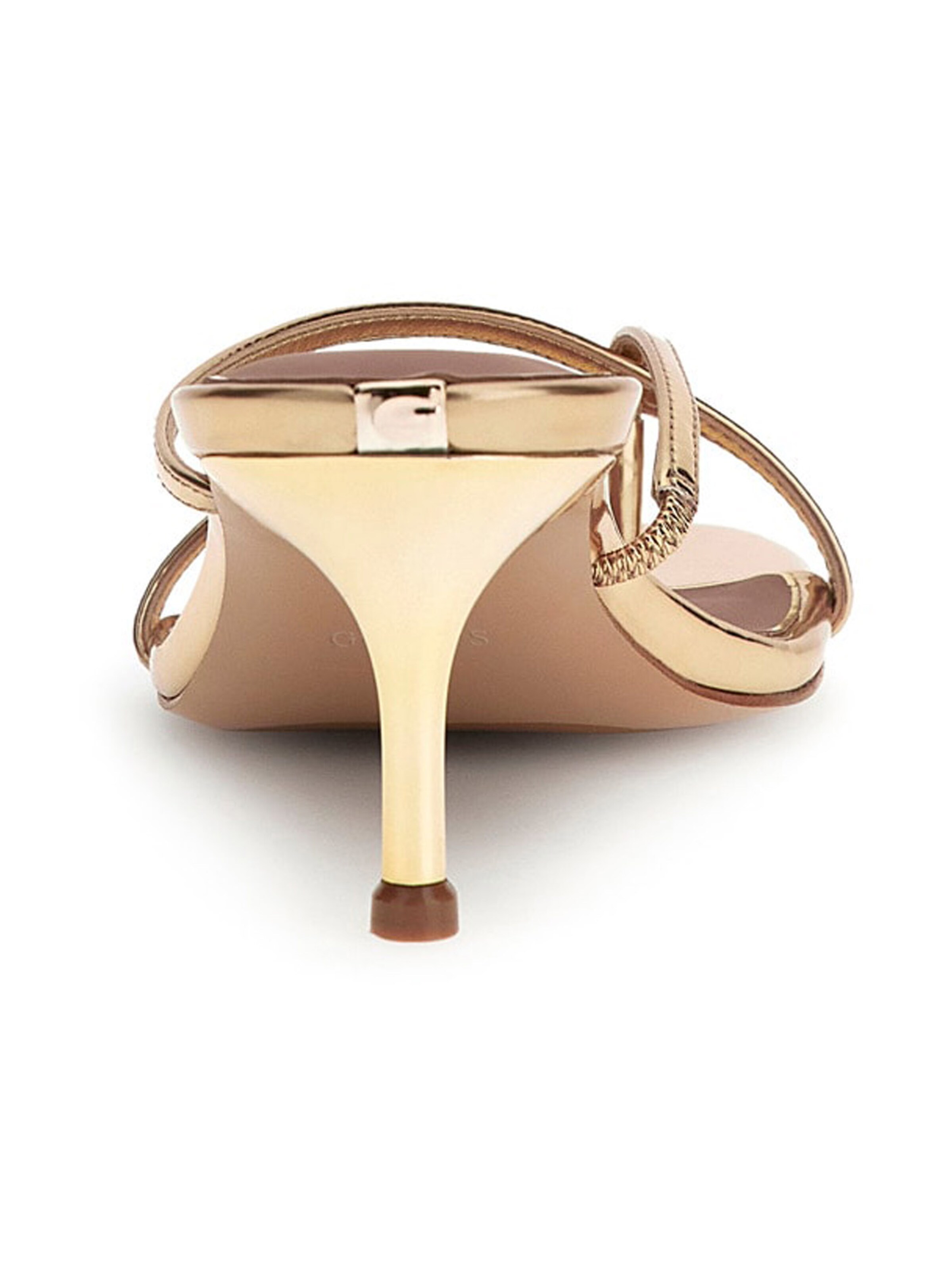 GUESS T-Bar Sandals 'GAZEY' in Gold