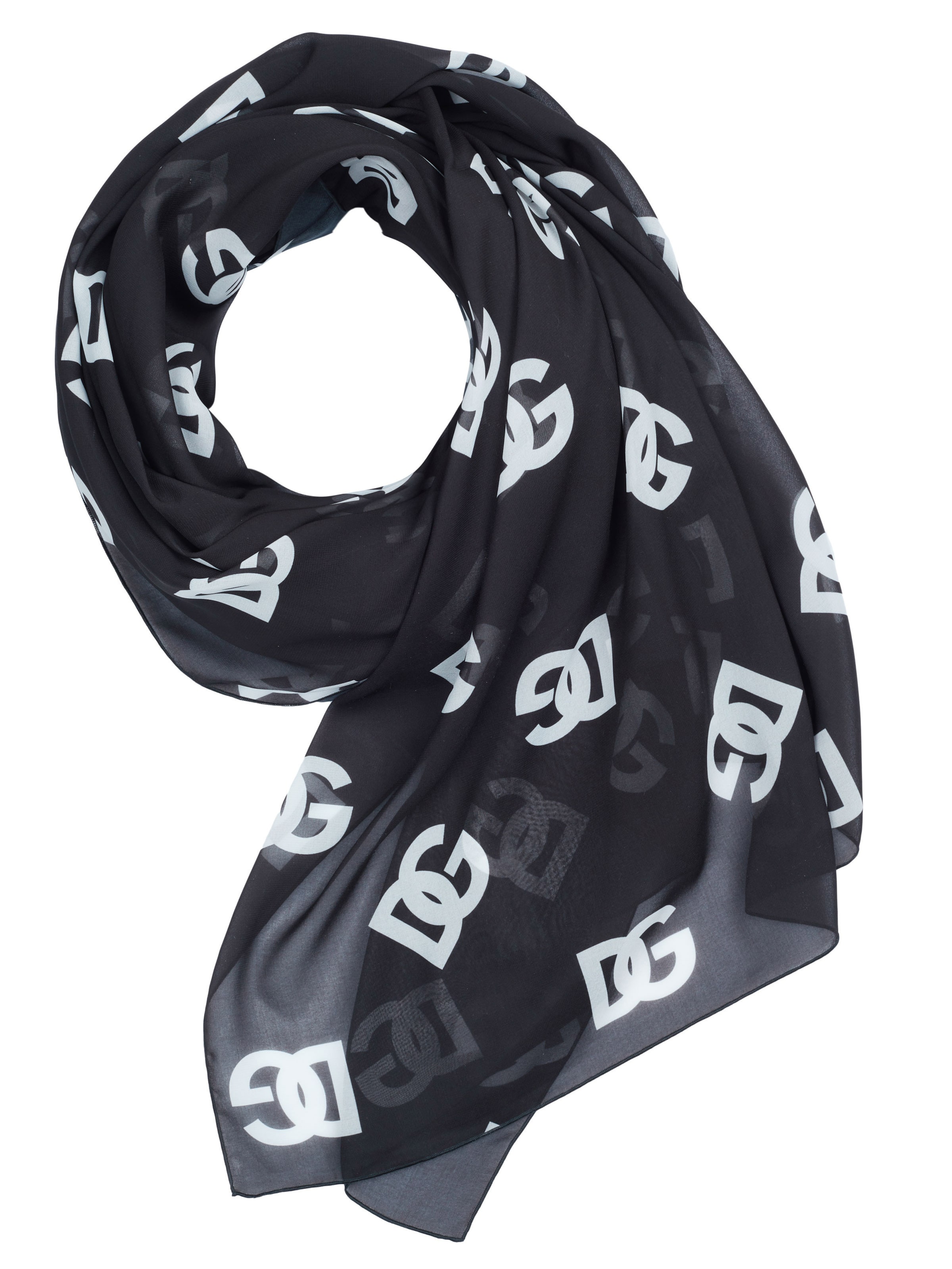 DOLCE & GABBANA Schal in Schwarz: Vorderseite