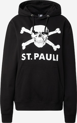 FC St. Pauli Sweatshirt in Black: front