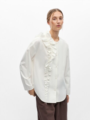 OBJECT - Blusa 'OBJMUNI' en blanco: frente