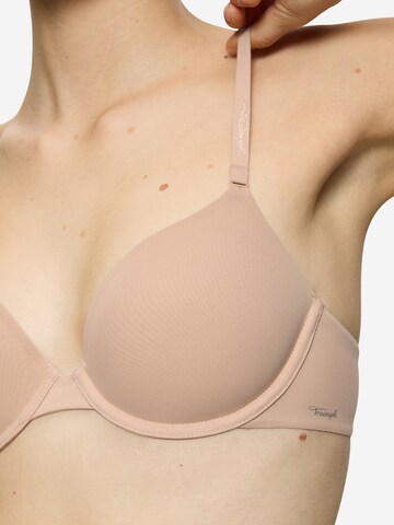 TRIUMPH T-shirt сутиен Сутиен 'Body Make-Up' в бежово
