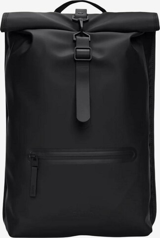 RAINS - Mochila 'Rotop Rucksck W3 UNISEX 13320' en negro: frente