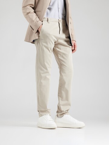 Slimfit Pantaloni chino di QS in beige: frontale