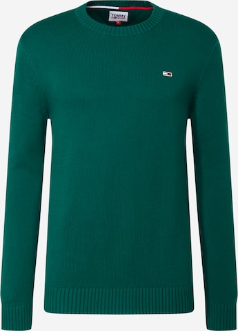 Pull-over 'Essential' Tommy Jeans en vert : devant