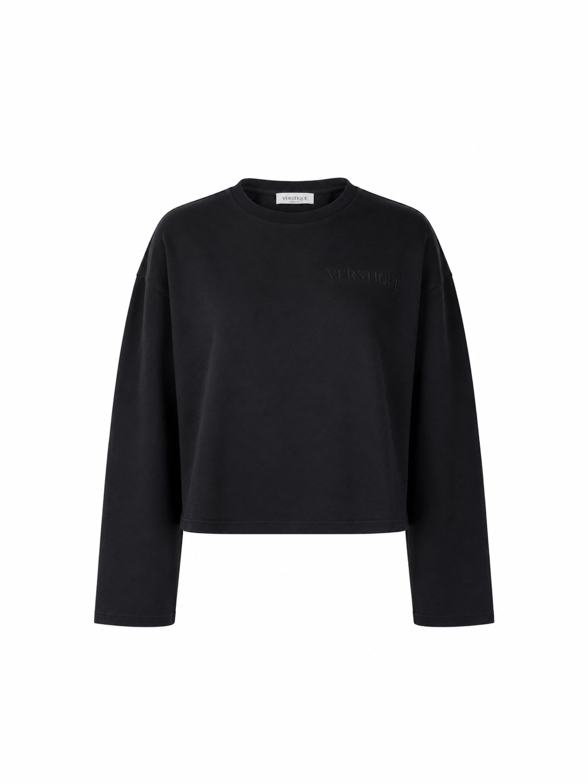 VERSTIQUE Shirt in Zwart: voorkant