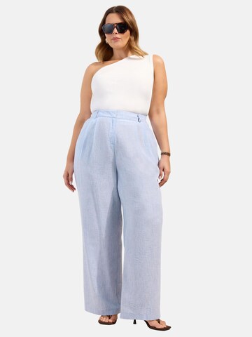 Loosefit Pantalon à pince Friends Like These en bleu : devant