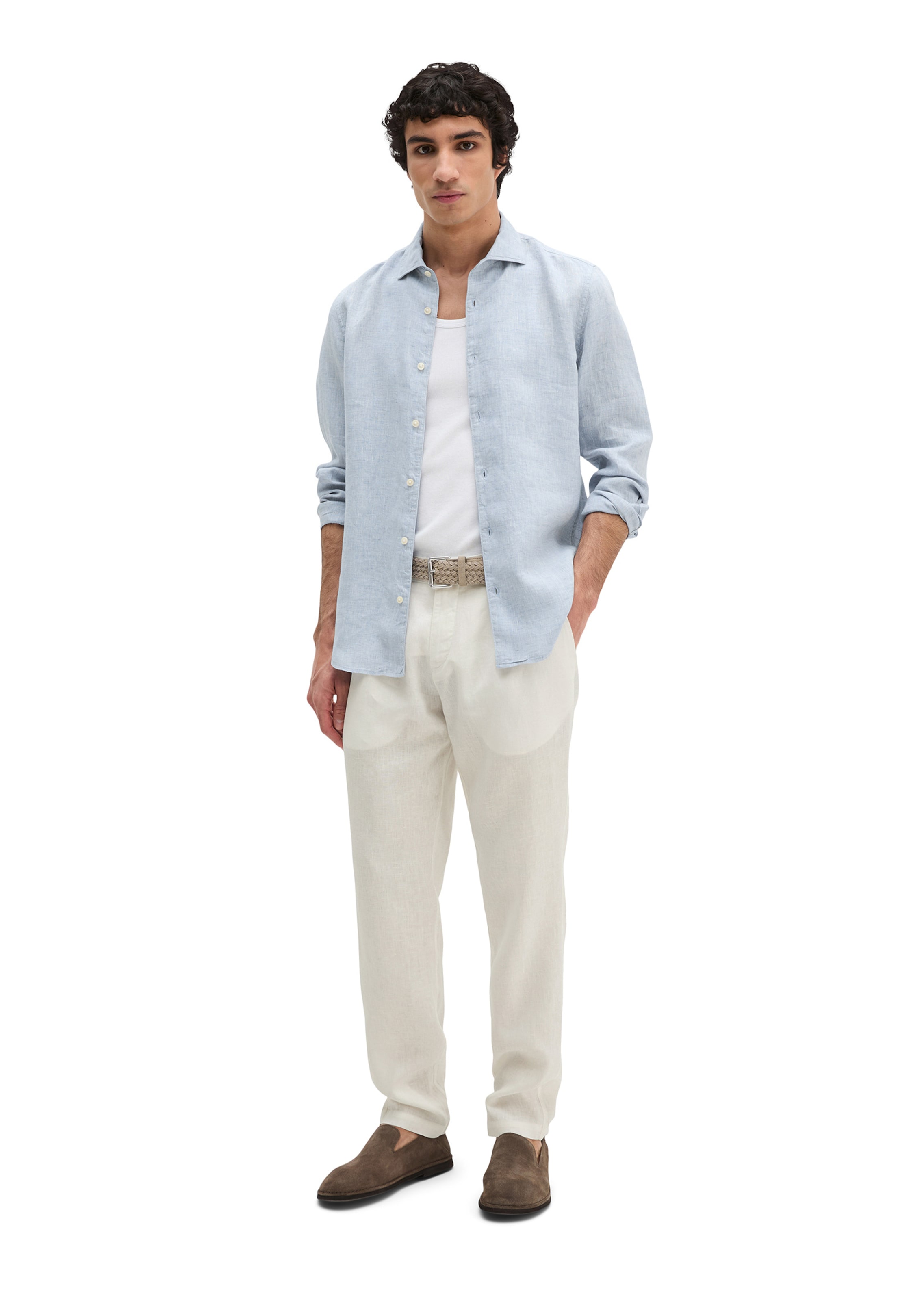 Marc O'Polo Regular fit Overhemd in Blauw