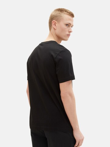 TOM TAILOR DENIM T-Shirt in Schwarz