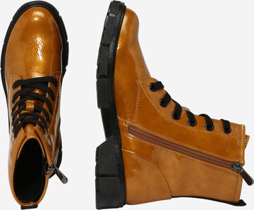 MARCO TOZZI Lace-Up Ankle Boots in Yellow