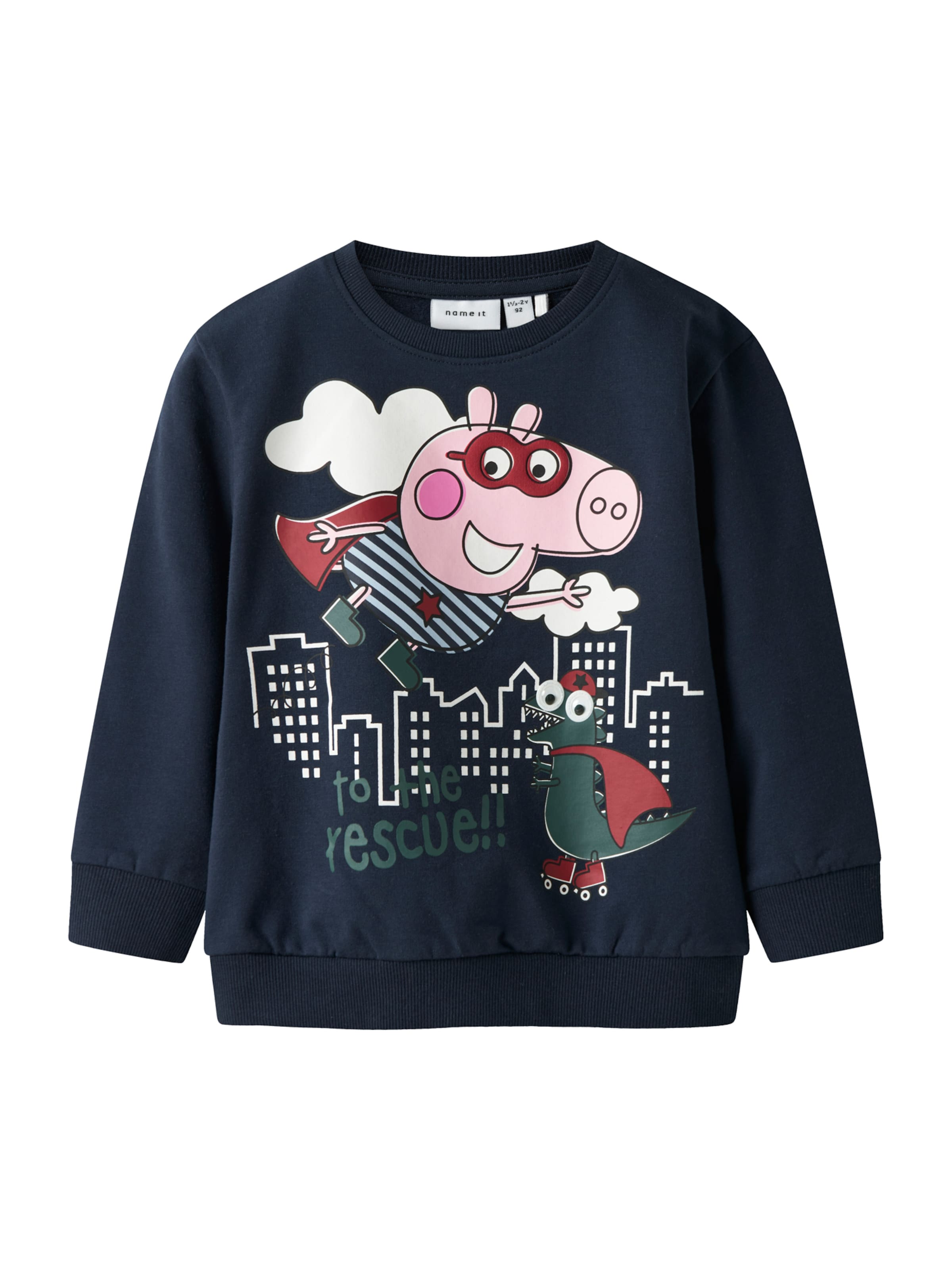 NAME IT Sweatshirt 'NMMolin Peppa' in Blue: front