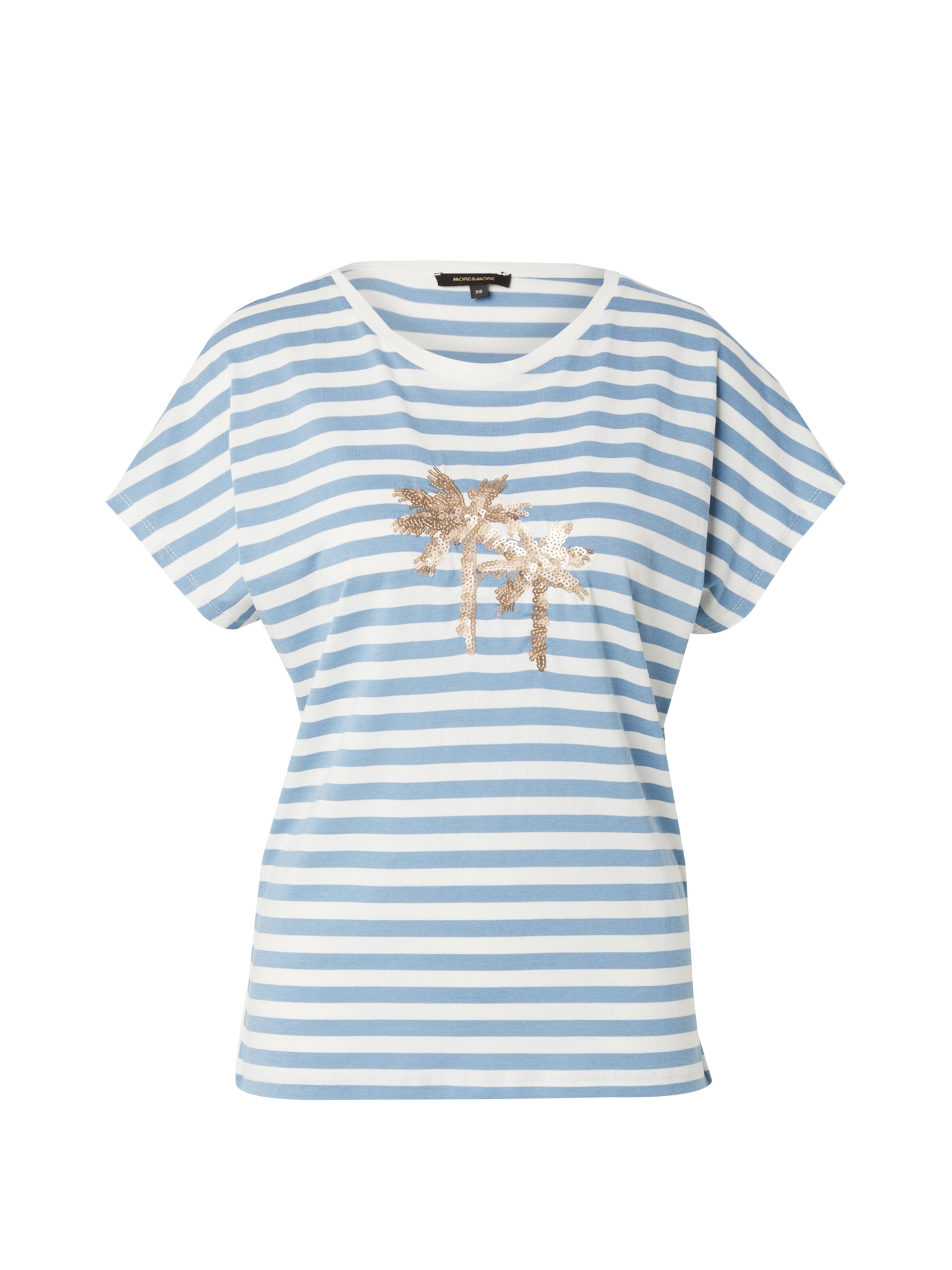 MORE & MORE Majica | modra barva: sprednja stran