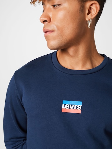 LEVI'S ® Sweatshirt 'Graphic Crew' i blå