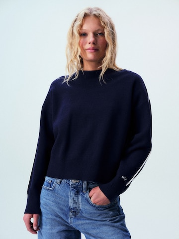 self. Sweater in Blue: front