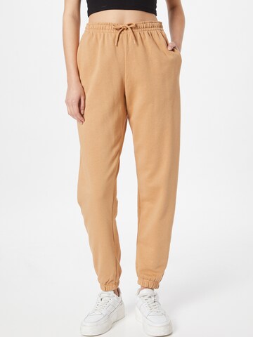 Effilé Pantalon 'Amaze' WEEKDAY en beige : devant