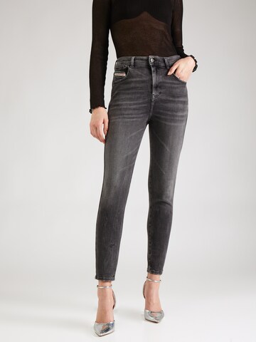 DIESEL Skinny Jeans '1984 SLANDY' in Zwart: voorkant