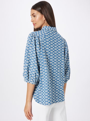 Line of Oslo Bluse 'Drops' in Blau