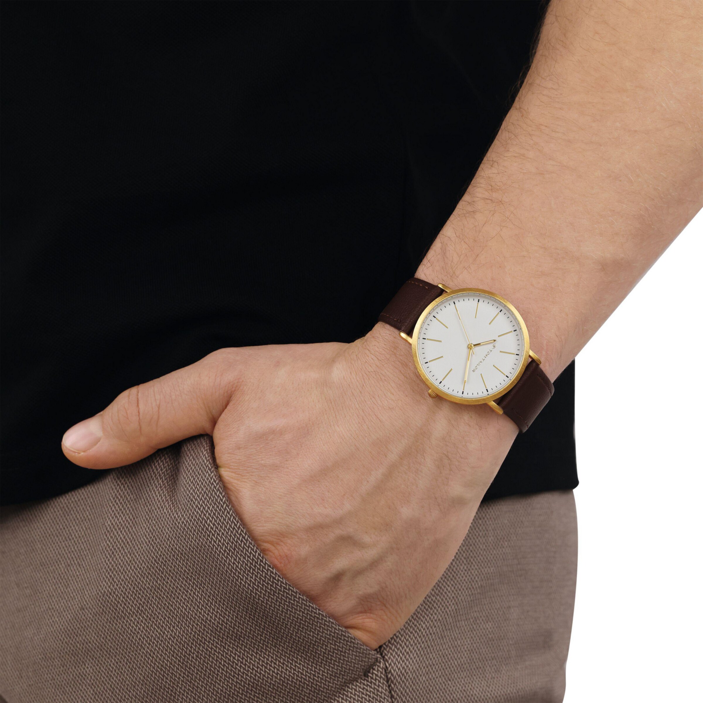 TOM TAILOR Uhr in Braun