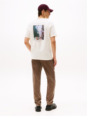 TOMMY HILFIGER T-shirt i gul: framsida