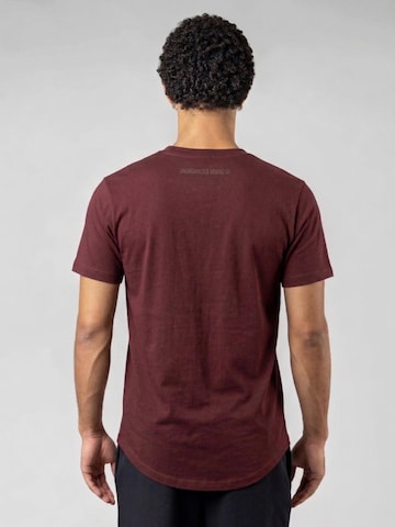 UNORGANIZED BRAND Shirt 'BASIC RUNDER SAUM T25' in Red