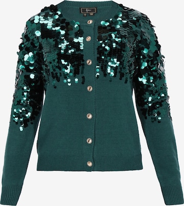 faina - Casaco de malha em verde: frente