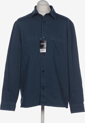 Arket Button Up Shirt in XL in Blue: front