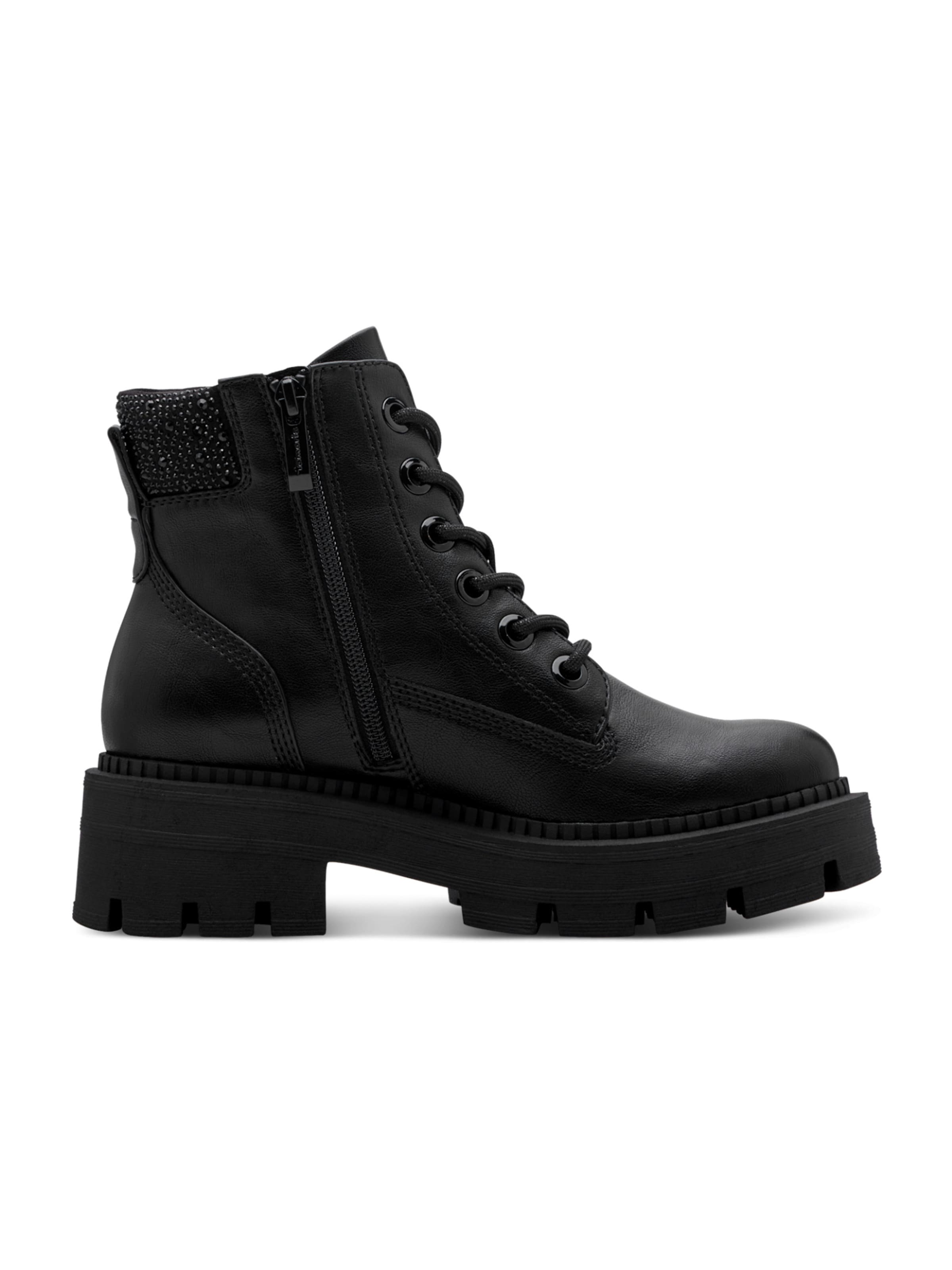 Tamaris Lace-up bootie in Black
