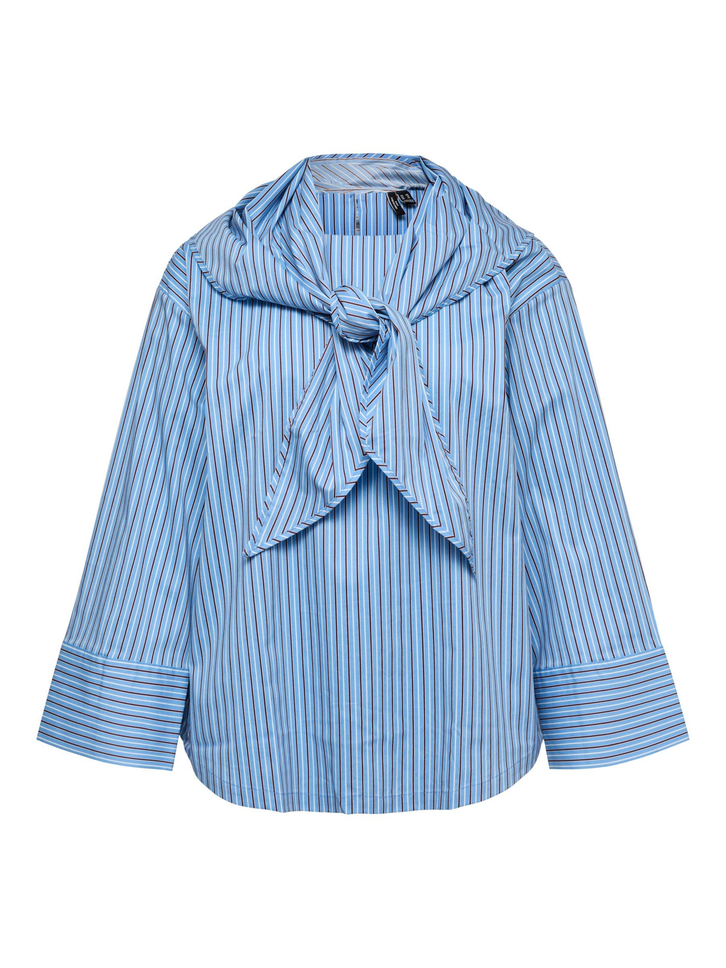 Camicia da donna 'VMCZima' in XXXL Vero Moda Curve di colore blu chiaro / melanzana / bianco, Visualizzazione prodotti