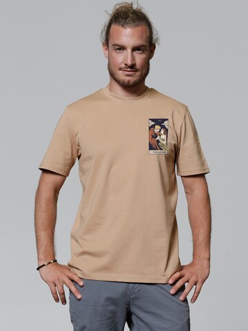 Watapparel Shirt 'Tarot The Lovers' in Beige: Vorderseite