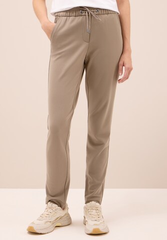 CECIL Slim fit Pants in Brown: front