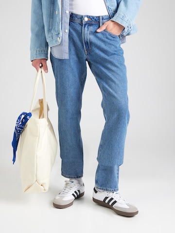Regular Jeans 'JREBNOAH' de la JJ Rebel pe albastru: față