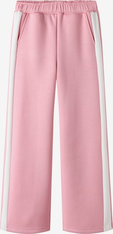 rožinė NAME IT Plačios klešnės Kelnės 'NKFNEHA': priekis