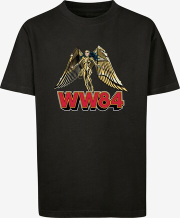F4NT4STIC T-Shirt 'DC Comics Wonder Woman 84 Golden Armour' in Schwarz: predná strana