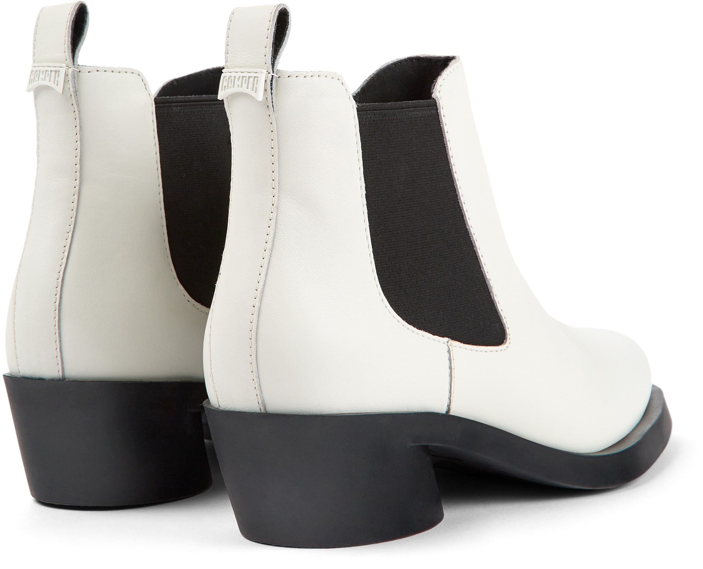 Boots chelsea ' Bonnie Twins ' di CAMPER in bianco