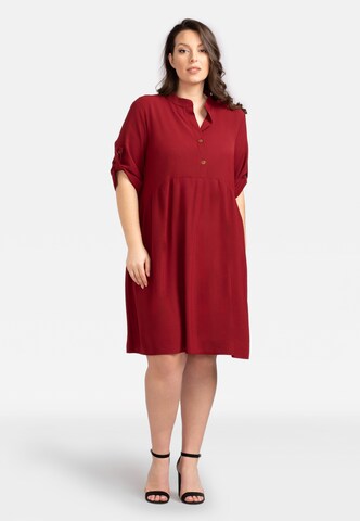 Robe-chemise 'DALIA' Karko en rouge