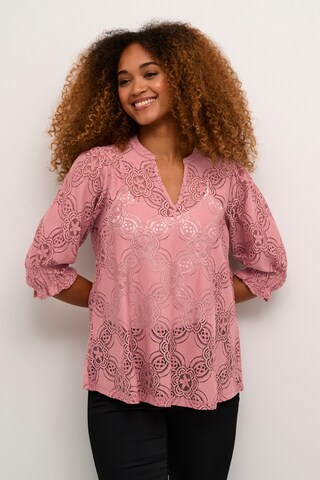 CULTURE Bluse 'Olu' i pink: forside