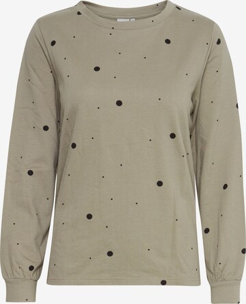 Sweat-shirt ICHI en beige : devant